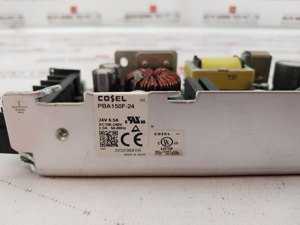 Cosel Pba150F-24 Switching Power Supply 24V 6.5A Ac100-240V 2.0A 50-60Hz 3252369