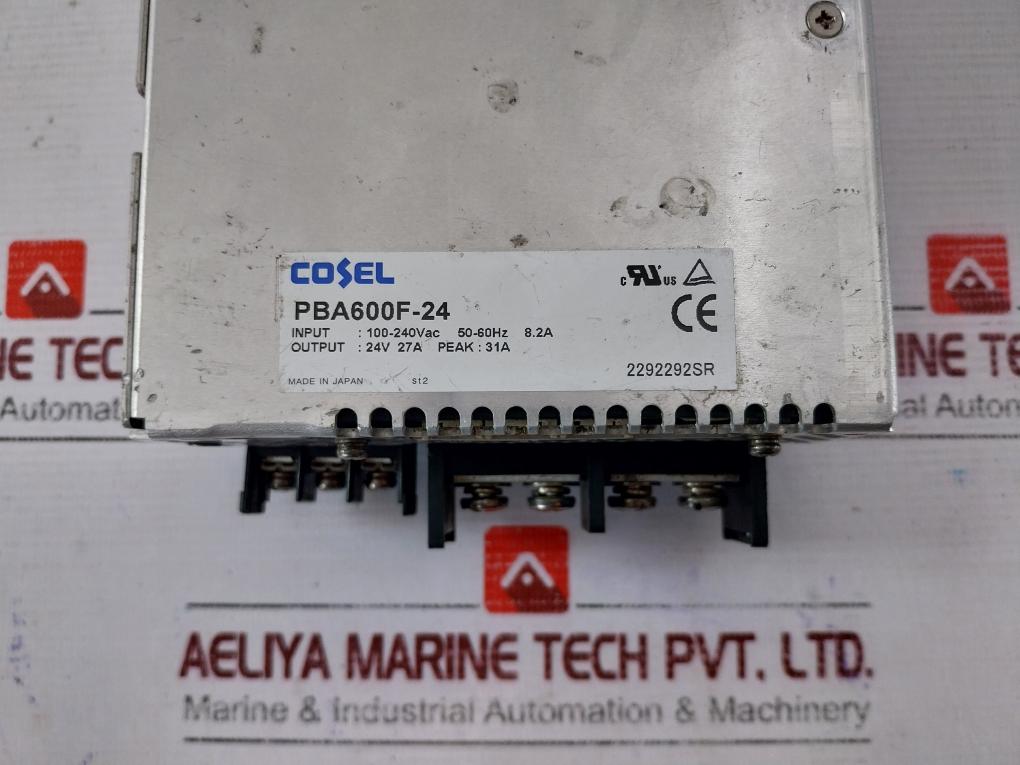 Cosel Pba600F-24 Power Supply 100-240Vac 50-60Hz 8.2A