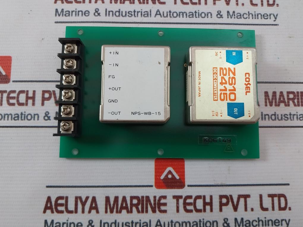 Cosel Zs102415 Dc-dc Converter On Printed Circuit Board