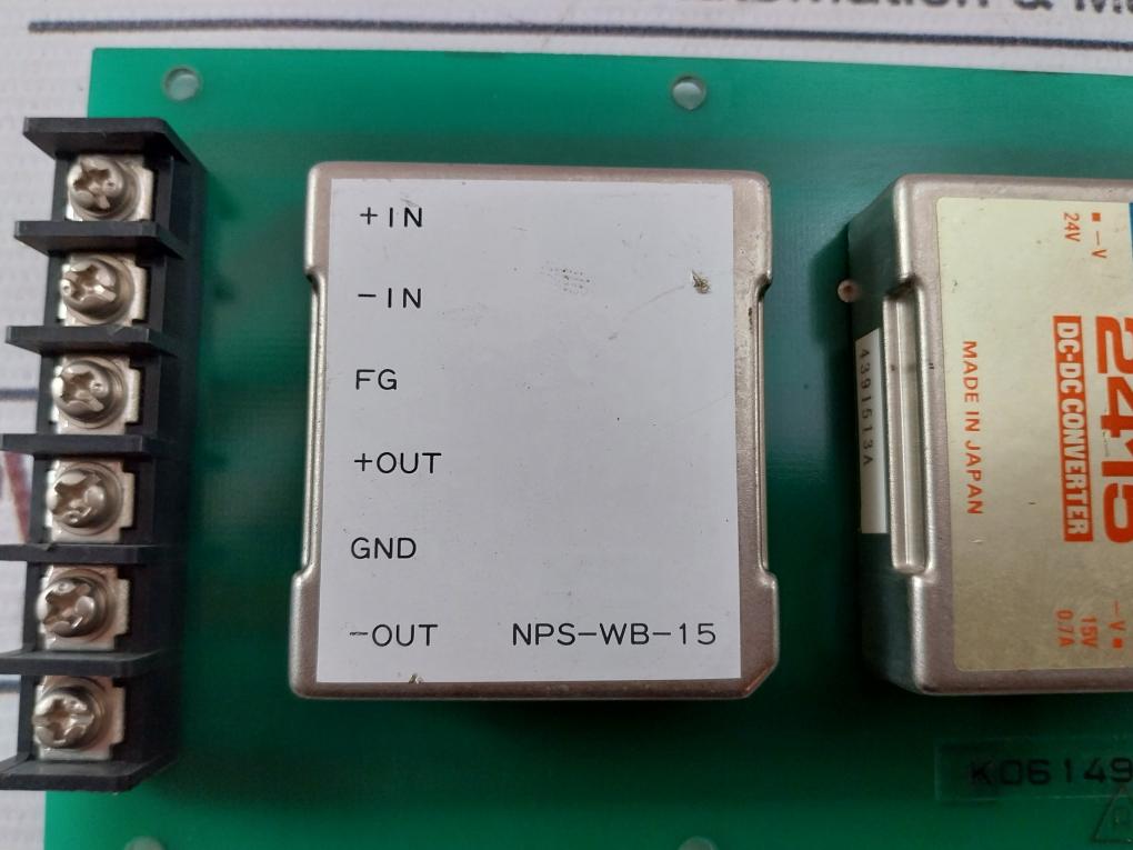 Cosel Zs102415 Dc-dc Converter On Printed Circuit Board