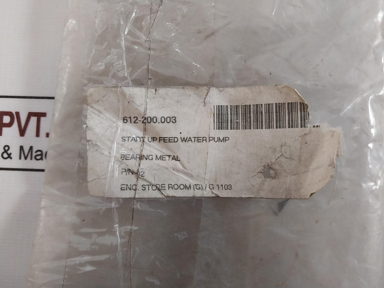 Cqa2-55 Bearing Metal For Start-up Feed Water Pump Set P/N 12