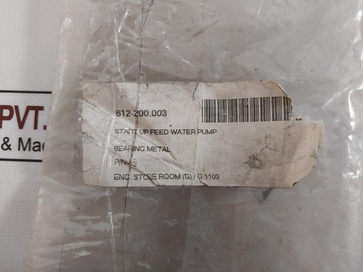 Cqa2-55 Bearing Metal For Start-up Feed Water Pump Set P/N 12