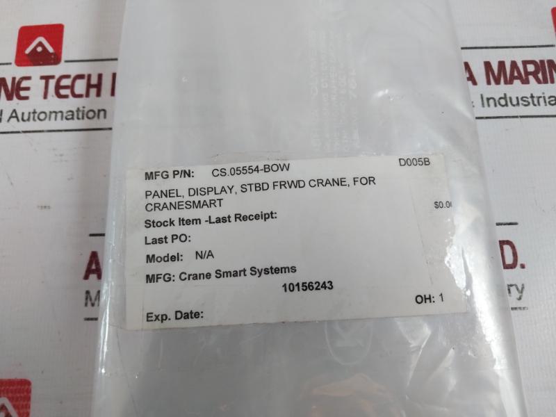 Cranesmart Systems Cs.05554.P.4 Receiver Panel D005B