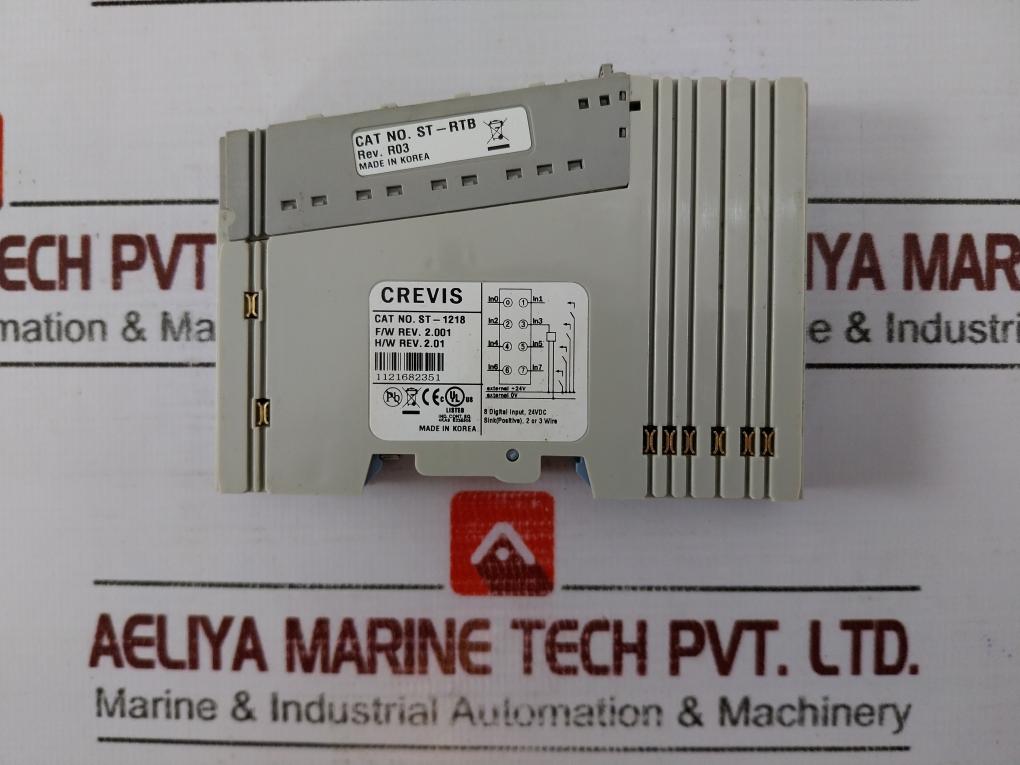 Crevis St-1218 Digital Input 8 Points, Sink, Terminal, Relay 12v / 24vdc