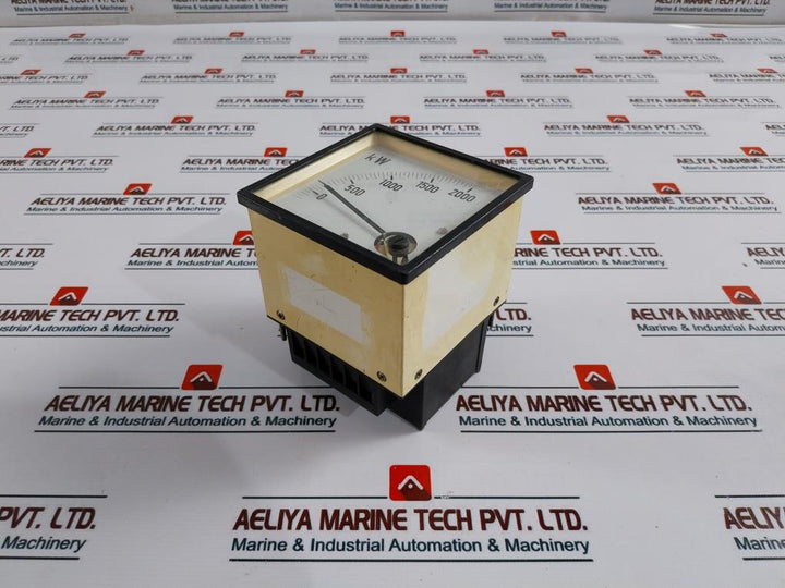Crompton 0-2000 Kw Analog Panel Meter