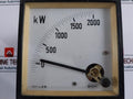 Crompton 0-2000 Kw Analog Panel Meter