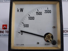 Crompton 0-2000 Kw Analog Panel Meter