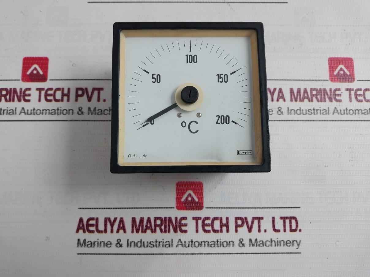 Crompton 0-200°C Analog Temperature Meter