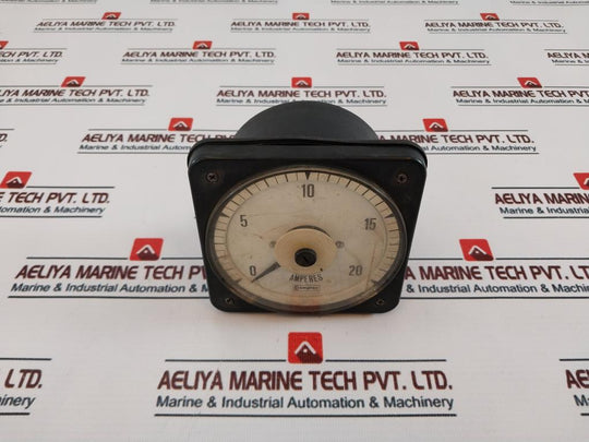 Crompton 0-20 DC AMP Analog Amperes Meter