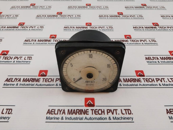 Crompton 0-20 DC AMP Analog Amperes Meter