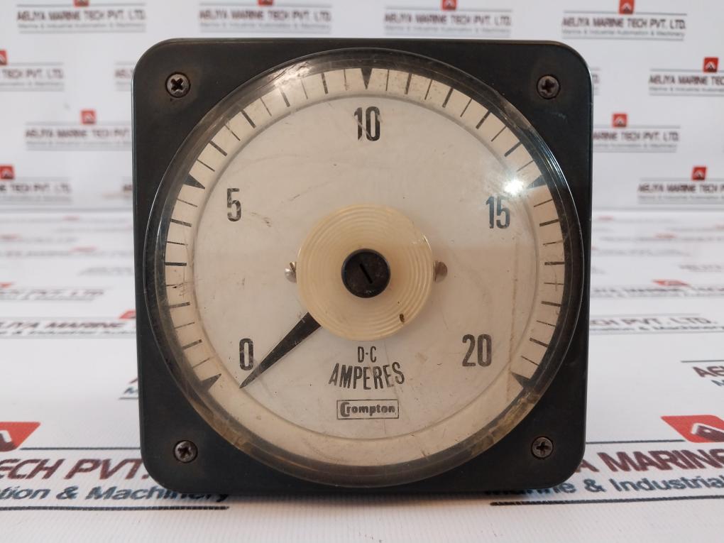 Crompton 0-20 Dc Amp Analog Amperes Meter