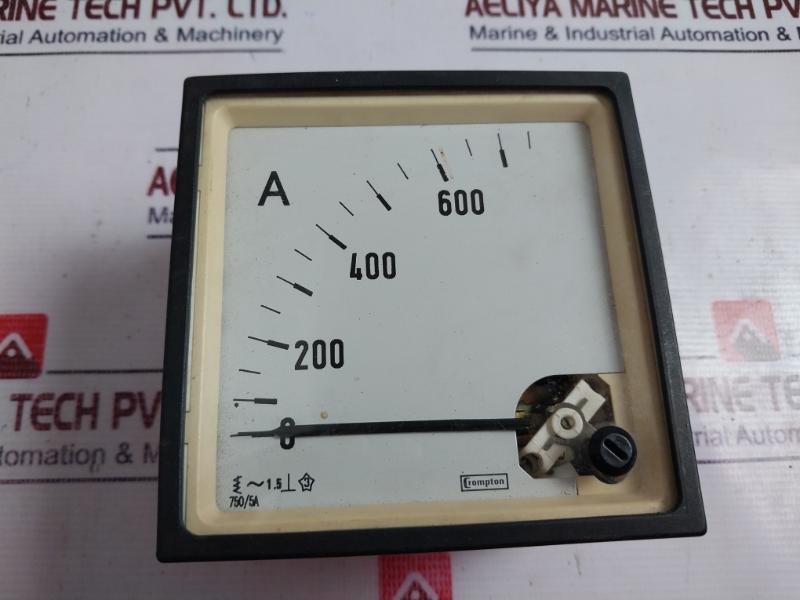 Crompton 0-750 A Ammeter 750/5A