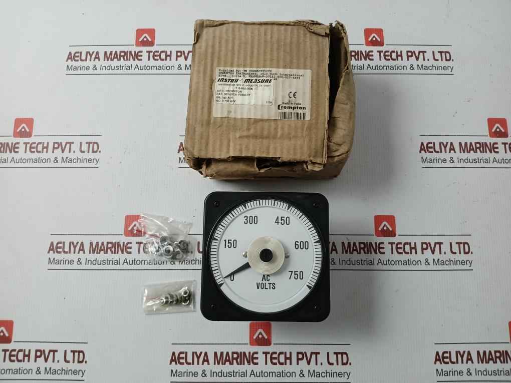 007-05Ga-pzsm-c7 Ac Voltmeter 0.5 Va 600V Rms/Dc Crompton