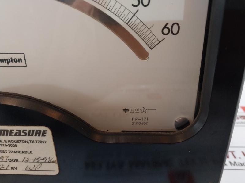 Crompton 0 To 60 Watts Single Element Meter, Dc-ac 25-400~