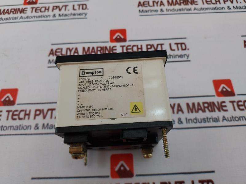 Crompton 243-156G-rnzh-c6 Hours Run Meter 200-250 Volts Ac 60Hz