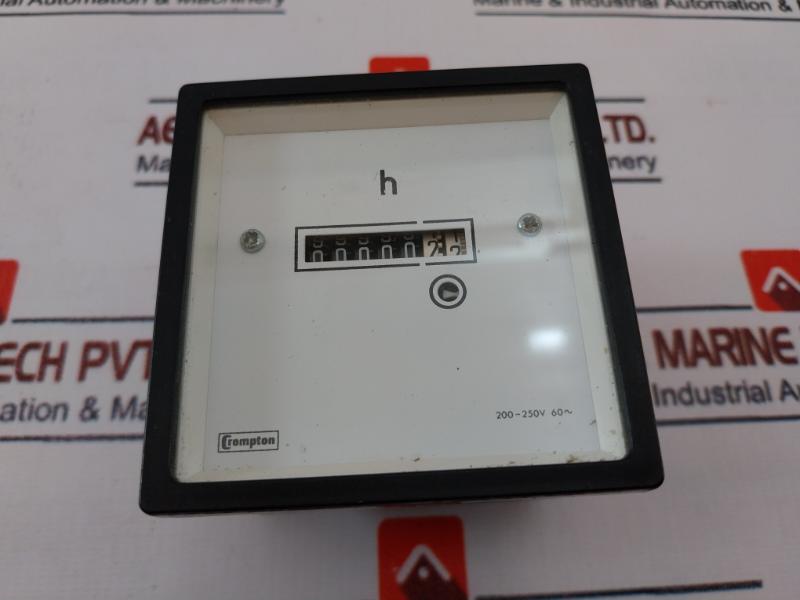 Crompton 243-156G-rnzh-c6 Hours Run Meter 200-250 Volts Ac 60Hz