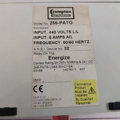 Crompton 256-patg Trip Relay Protector 50/60Hz