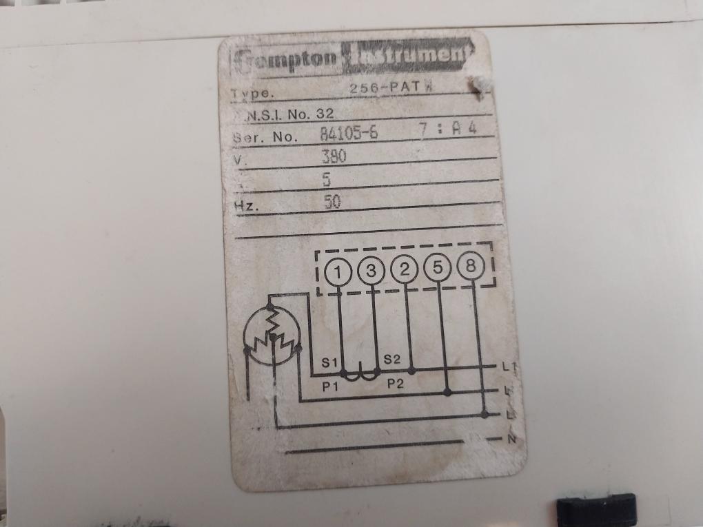 Crompton 256-patw Protector Relay