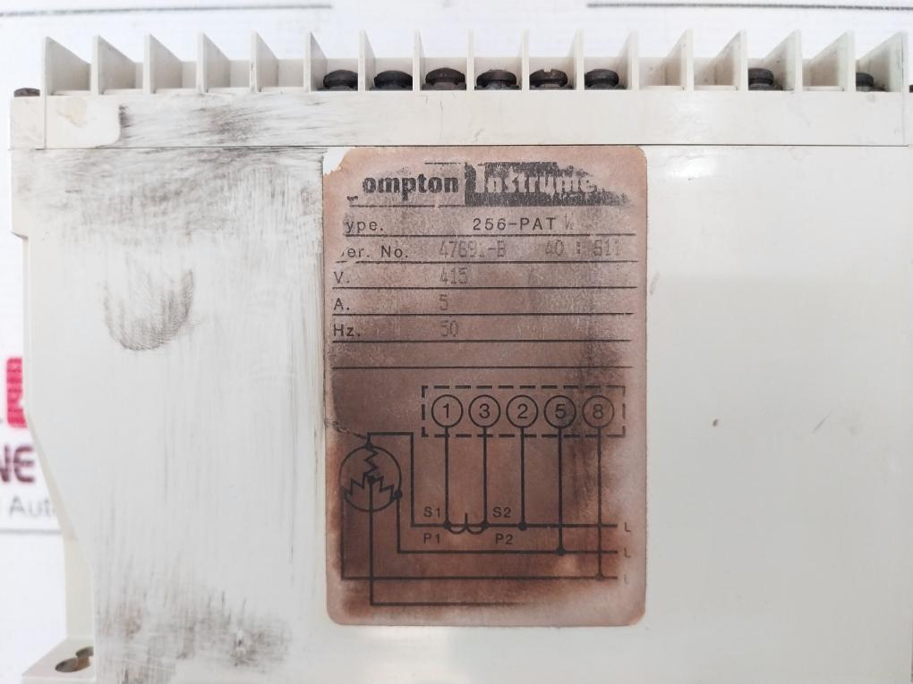 Crompton 256-patw Protector Trip Relay 415v