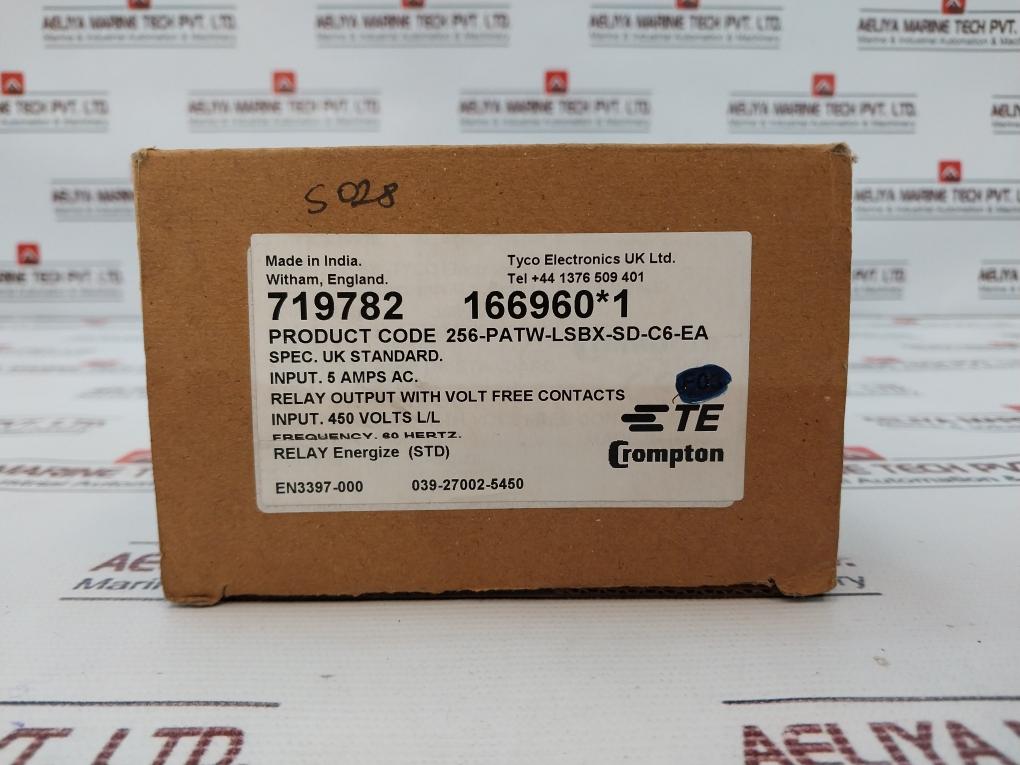 Crompton 256-patw Protector Trip Relay 50/60hz