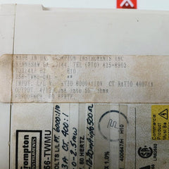 Crompton 256-twmu Watt Transducer 3-phase 3-wire Unbalanced Load 5-0-2.5 Megawat
