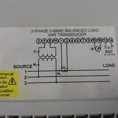 Crompton 256-txgu 3-phase 3-wire Balanced Load Transducer L/l Vt Ratio 6000/110v