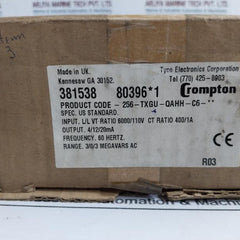 Crompton 256-txgu 3-phase 3-wire Balanced Load Transducer L/l Vt Ratio 6000/110v