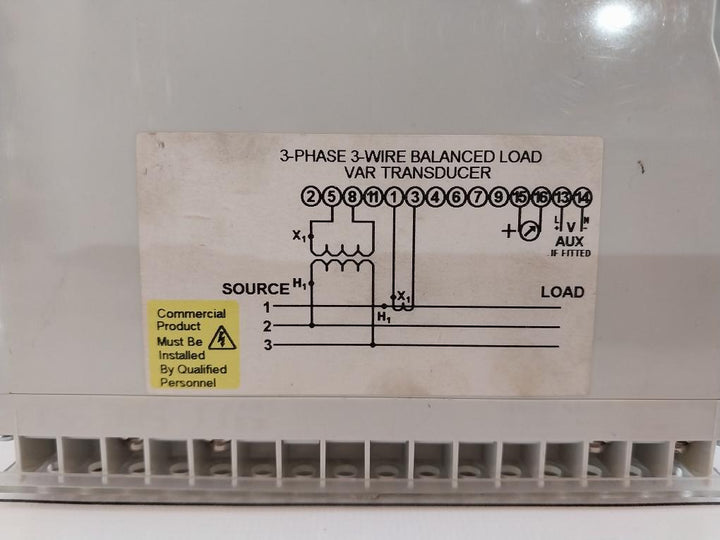 Crompton 256-txgu Transducer 110v Input 0.72a 3-0-3 Mvars 4/12/20 Ma Output