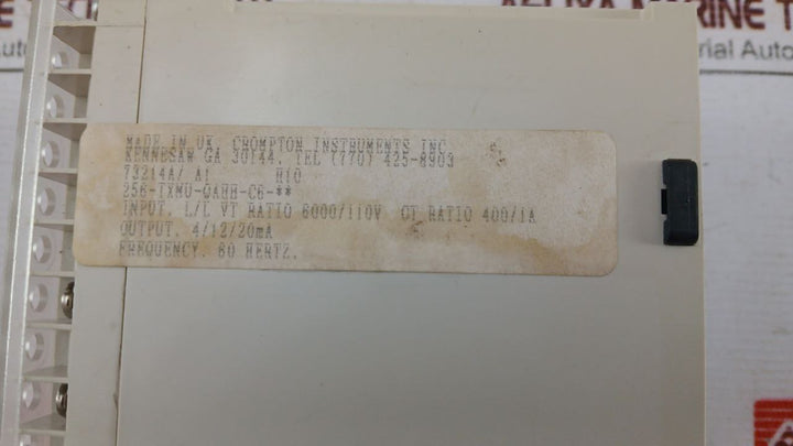 Crompton 256-txmu-qahh-c6 3-phase 3-wire Unbalanced Load Var Transducer