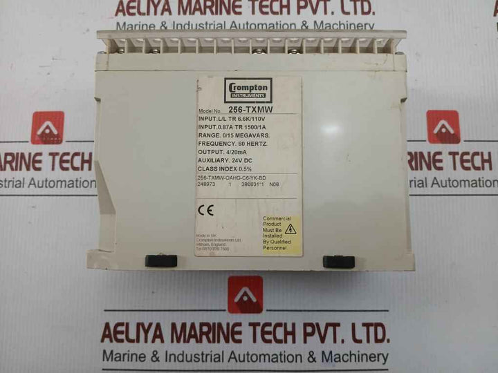 Crompton 3-phase Transducer 4-20Ma 256-txmw-qahg-c6-yk-bd