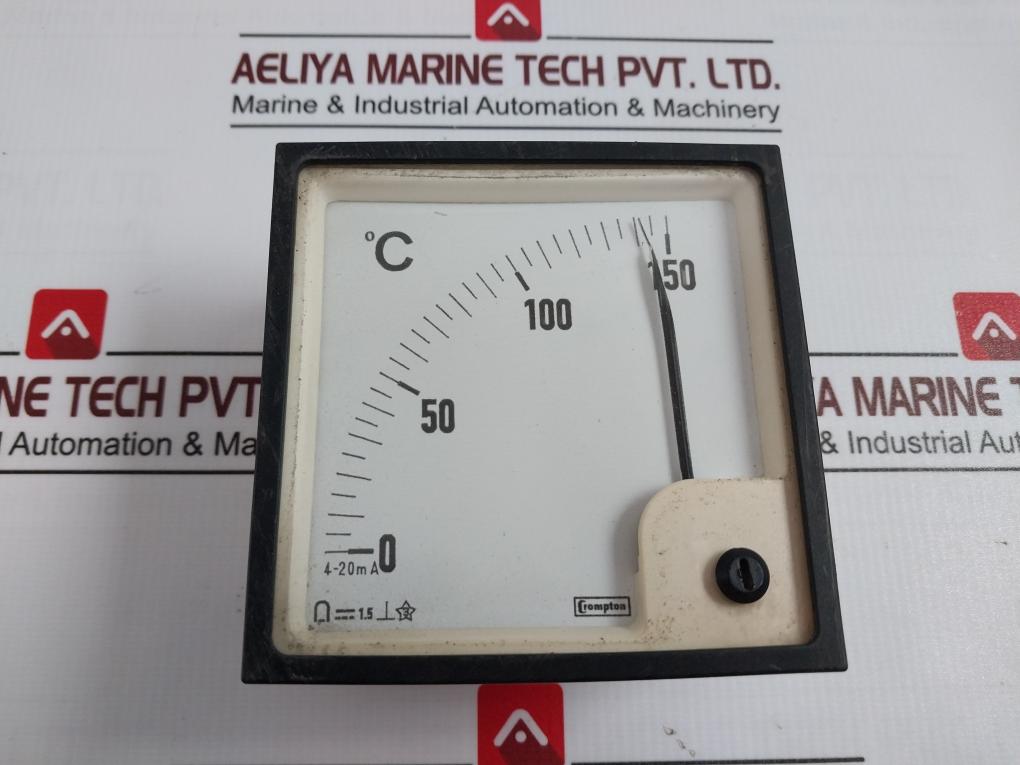 Crompton Analog Temperature Meter 0-150°C 4-20Ma