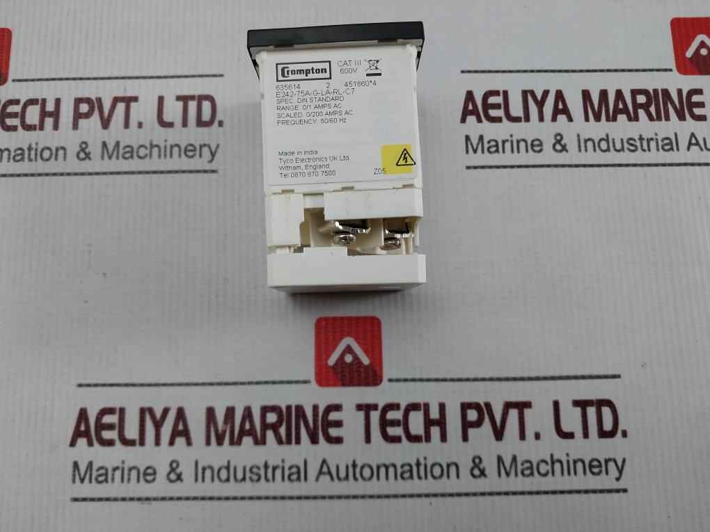 Crompton E242-75a-g-la-rl-c7 Eurodin Series Analogue Ammeter 0-200a