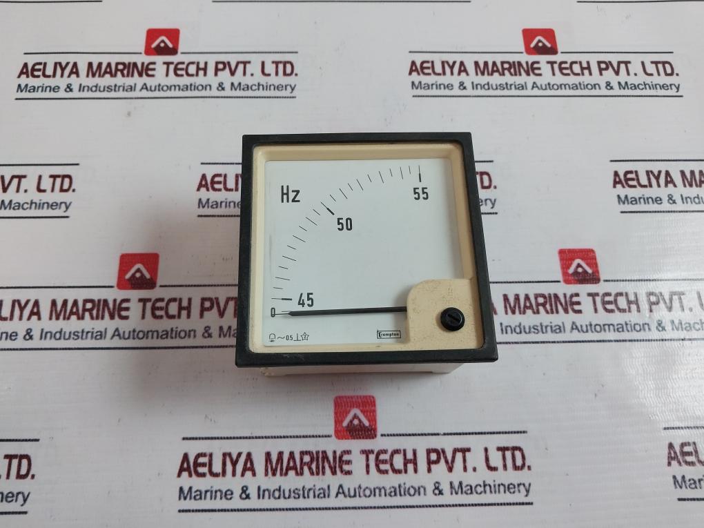 Crompton E244-41s-g-rn-ag-ag Frequency Meter 45-50-55 Heartz 200-250 V