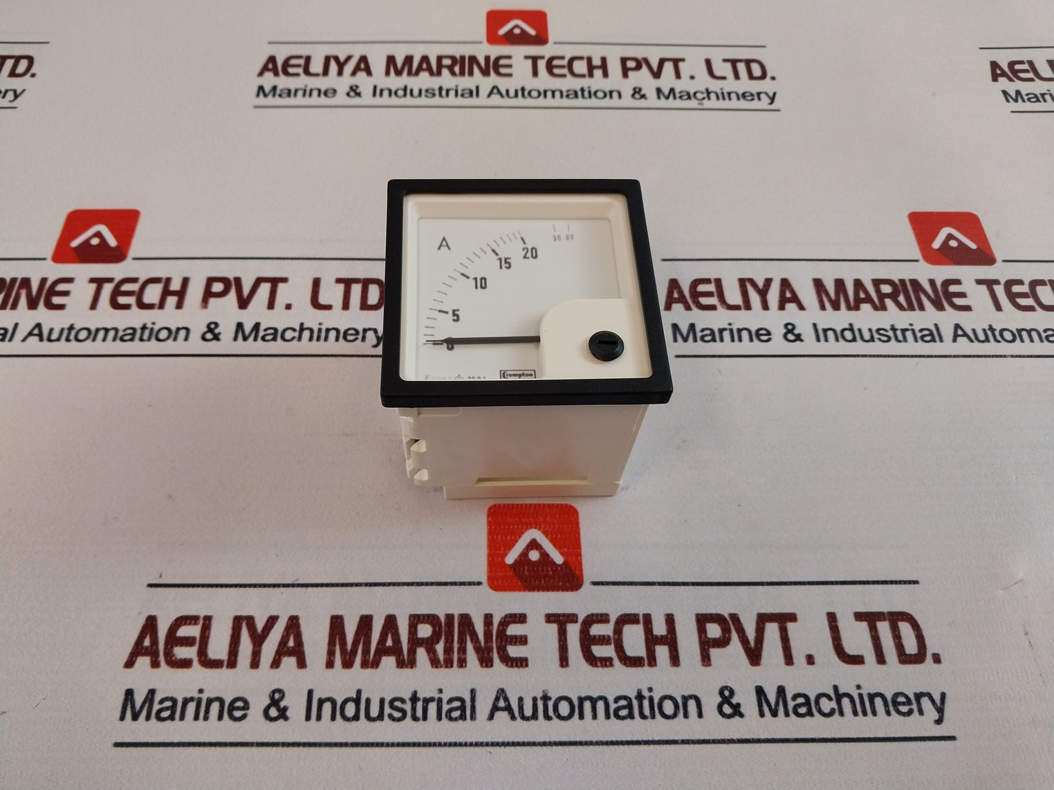 Crompton Eq72C Analogue Panel Indicator Ammeter 0-20/60 A