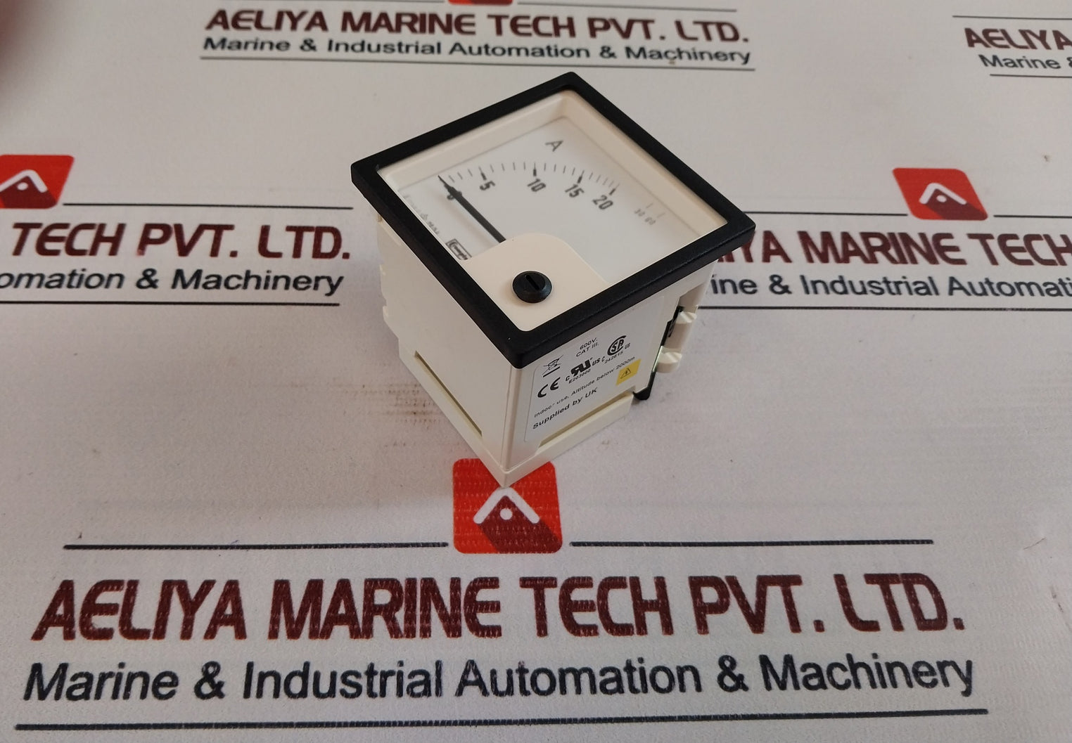 Crompton Eq72C Analogue Panel Indicator Ammeter 0-20/60 A