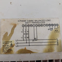Crompton Instruments 256-twlw Watt Transducer 60Hz