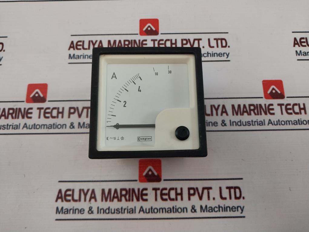 Crompton Instruments E243-026A-G-LS-LS-C5 Ammeter 0/5/30 Amps AC