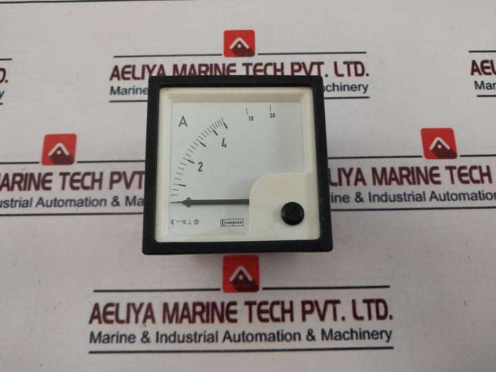 Crompton Instruments E243-026A-G-LS-LS-C5 Ammeter 0/5/30 Amps AC