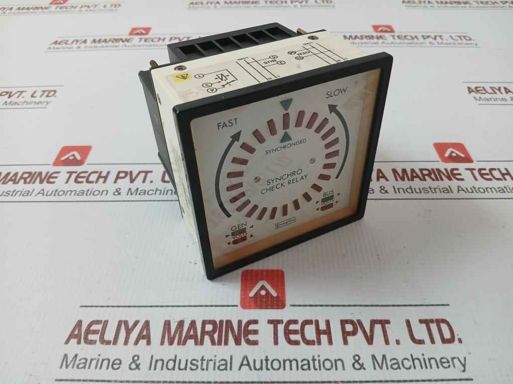 Crompton Synchro Check Relay 380-480V Ac 40-65 Hz Part No: 244-14Gg-szbx-fq