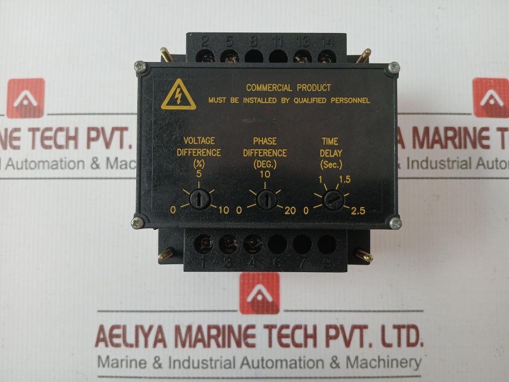 Crompton Synchro Check Relay 380-480V Ac 40-65 Hz Part No: 244-14Gg-szbx-fq