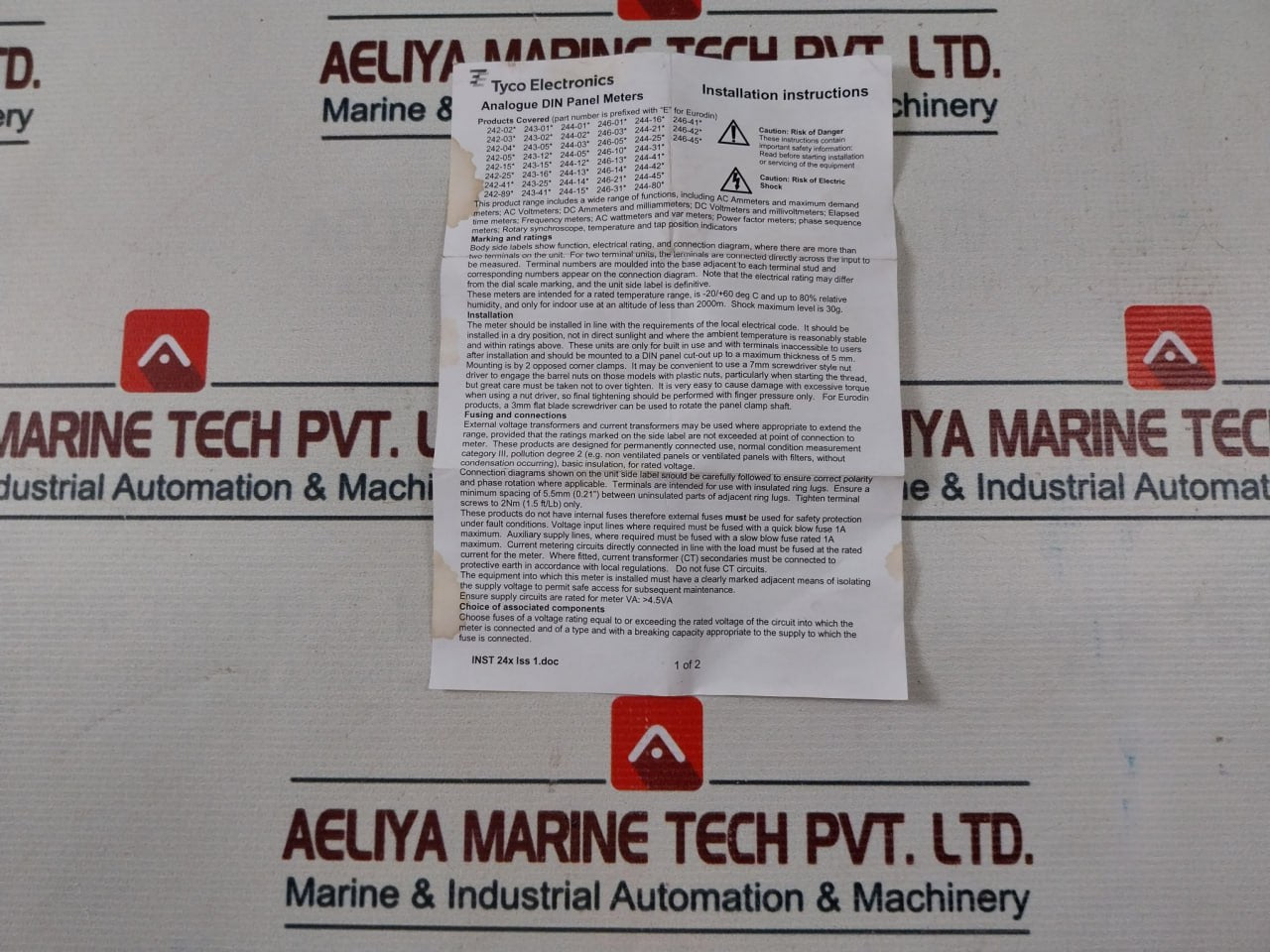 Crompton E244-05V-g-mt-**-er Analogue Din Panel Meter