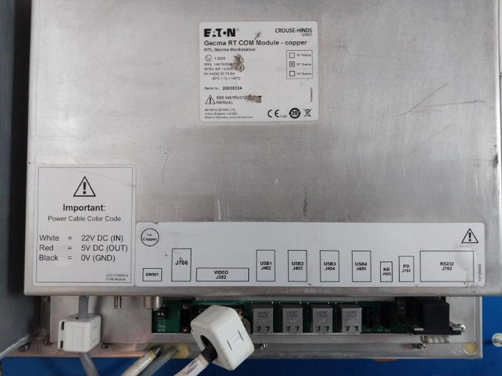 Crouse-hinds Workstation Display Module Eaton 18-36Vdc 5.5A