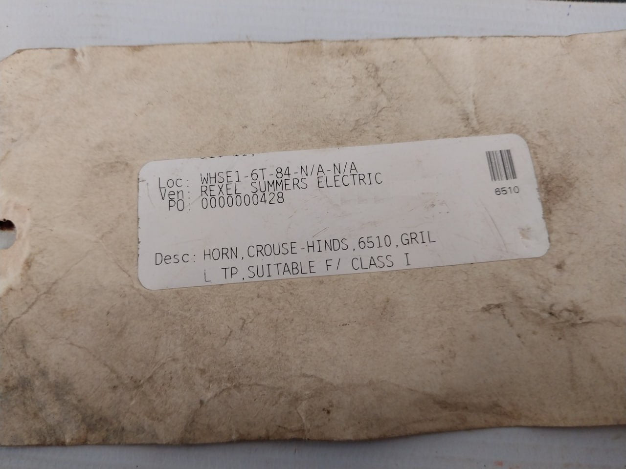 Crouse Hinds Eth 2313 Gb Mm2 Horn Audible Signal Appliance