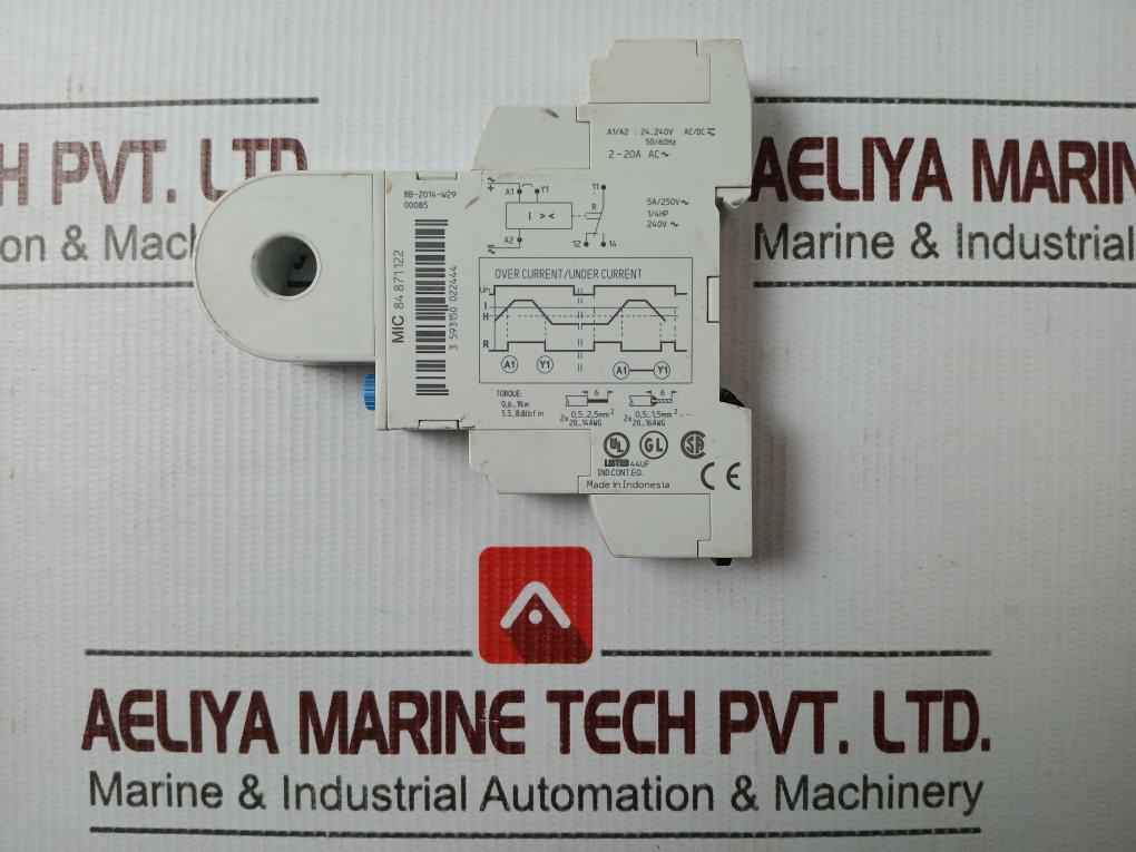 Crouzet 84 871122 Motor Protection Relay 24-240Vac/Dc 2-20A