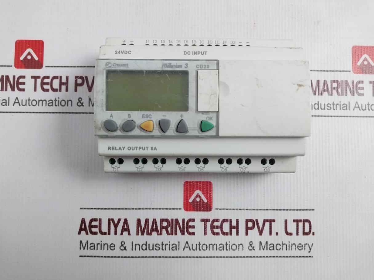 Crouzet Cd20 Programmable Logic Controller  24vdc 6w Max 88 970 051