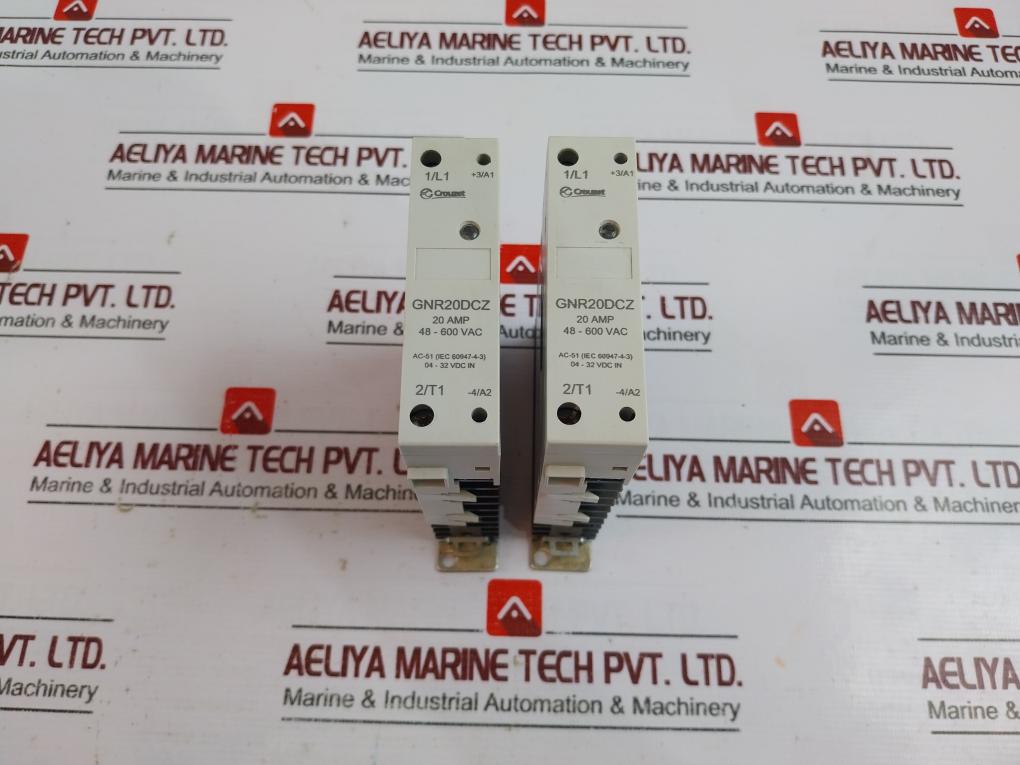 Crouzet Gnr20Dcz Solid State Relay 20A 48-600Vac 04-32Vdc, 20A Ac-51