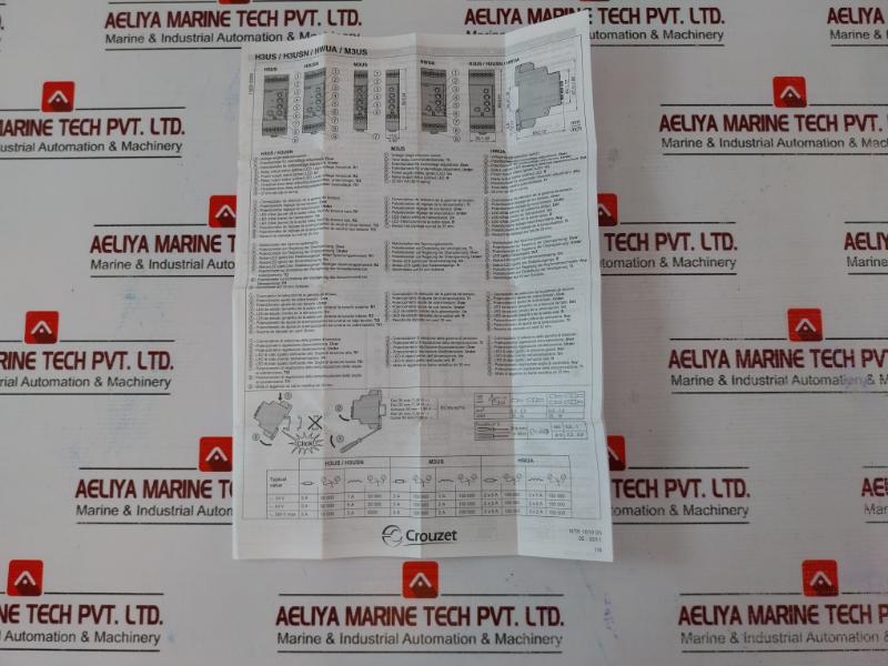 Crouzet Hwua 3 Phase Multifunction Control Relay