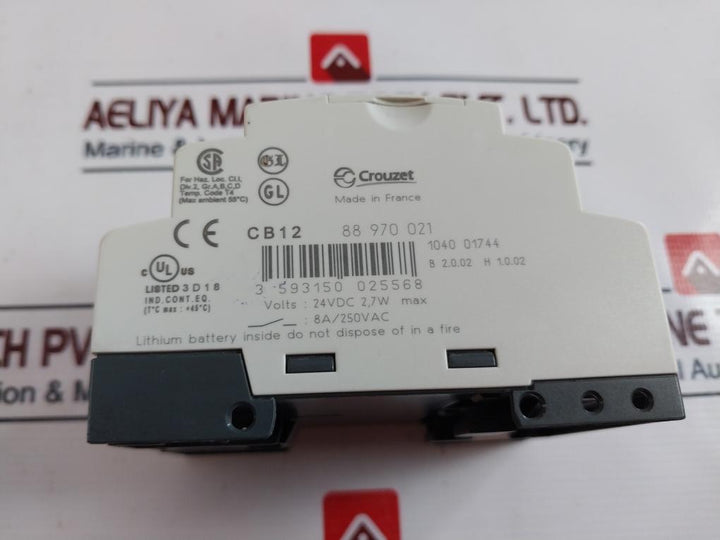 Crouzet Millenium 3 Cb12 Programmable Logic Controller 8A/250 Vac 88 970 021