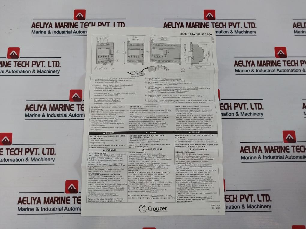 Crouzet Millenium 3 Cd20 Essential Logic Module 88 970 051