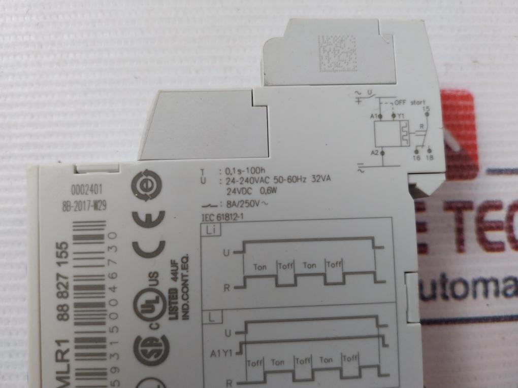 Crouzet Mlr1 Time Relay 0,6…1 N.M